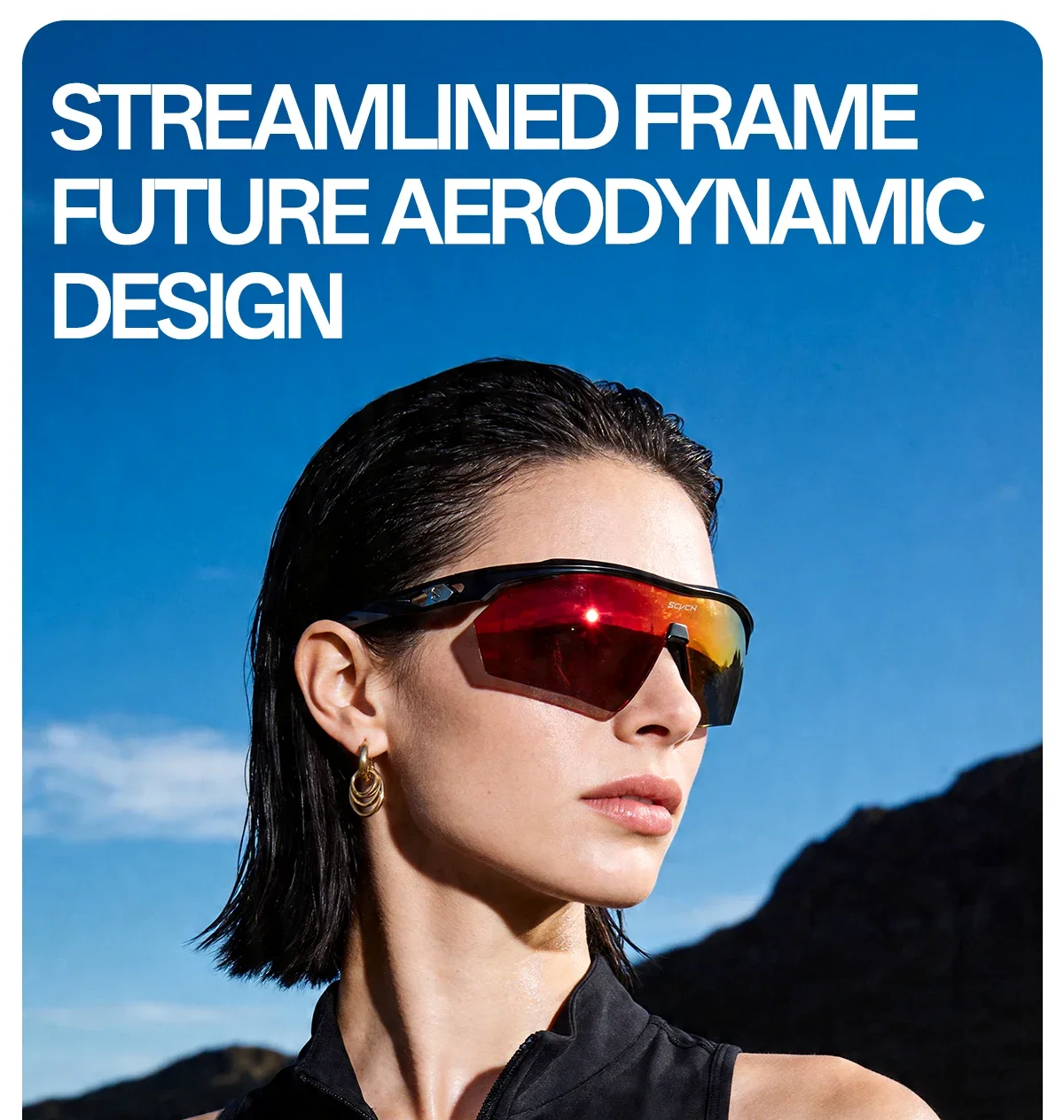 SCVCN Outdoor Photochromic Running Hiking Goggles Cycling Sunglasses Men Women MTB Glasses UV400 Bicycle Sports Ultralight TR90