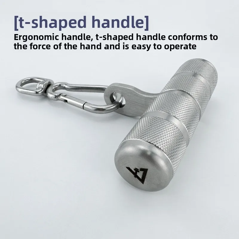 Stainless Steel Multifunctional Universal Handle Cable Machine Accessories High Pull Down Grip Fitness Equipment Parts