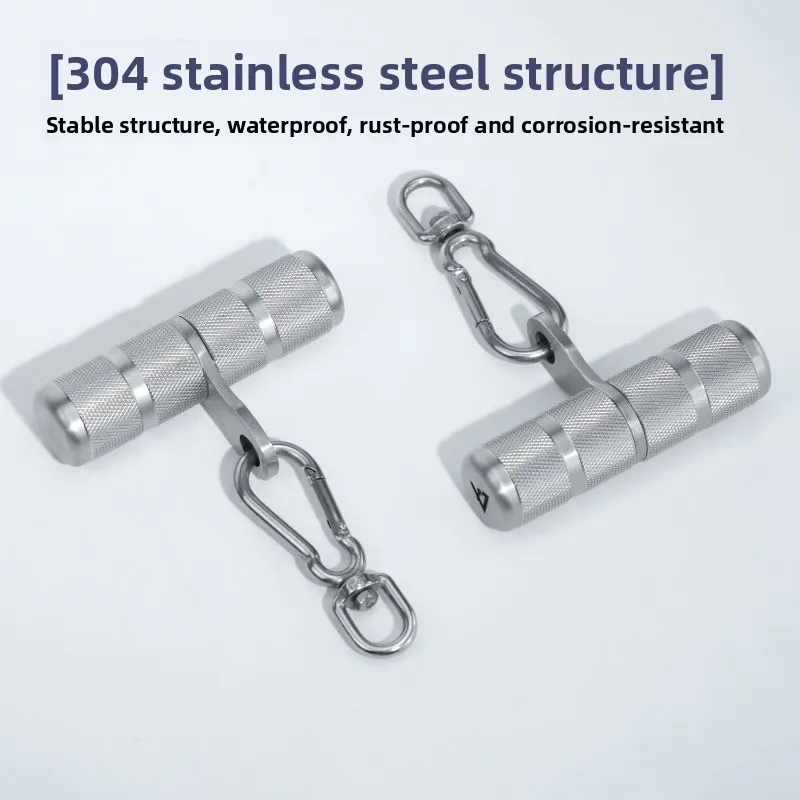 Stainless Steel Multifunctional Universal Handle Cable Machine Accessories High Pull Down Grip Fitness Equipment Parts