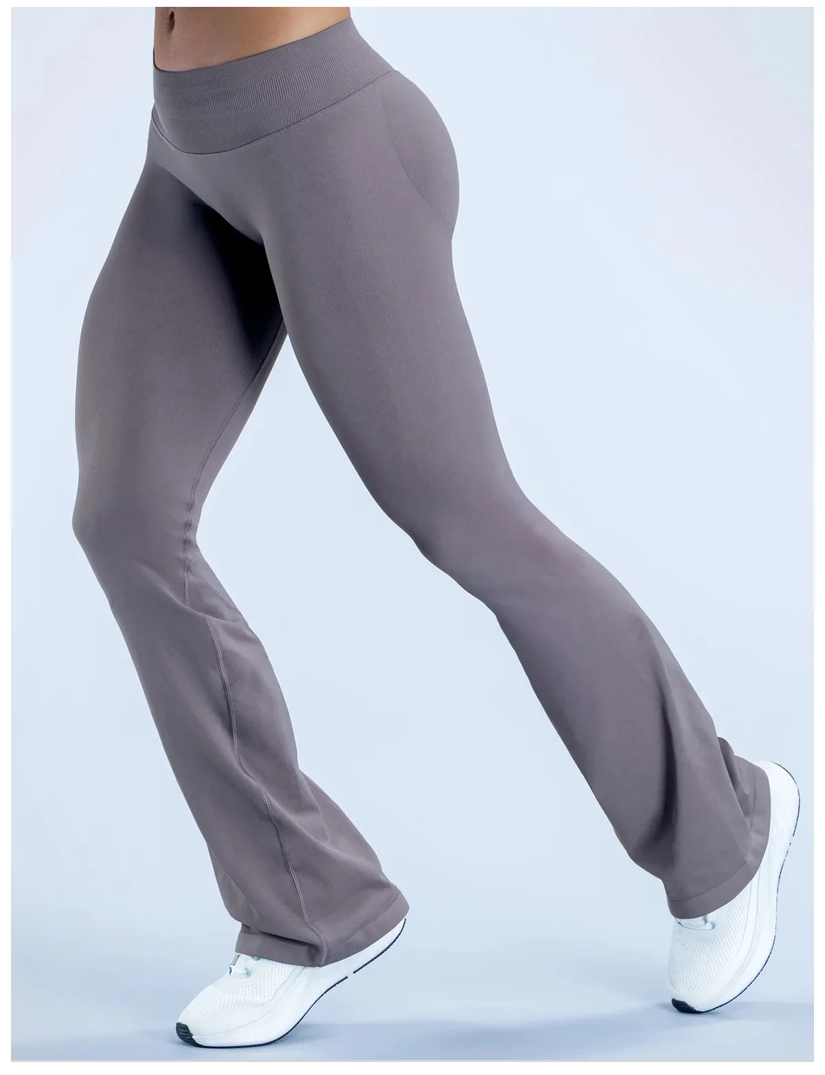 Denyf Impact Flares Scrunch Booty Women's Gym Leggings Seamless Fitness Workout Yoga Trousers Squat Proof Fashion Flared Pants