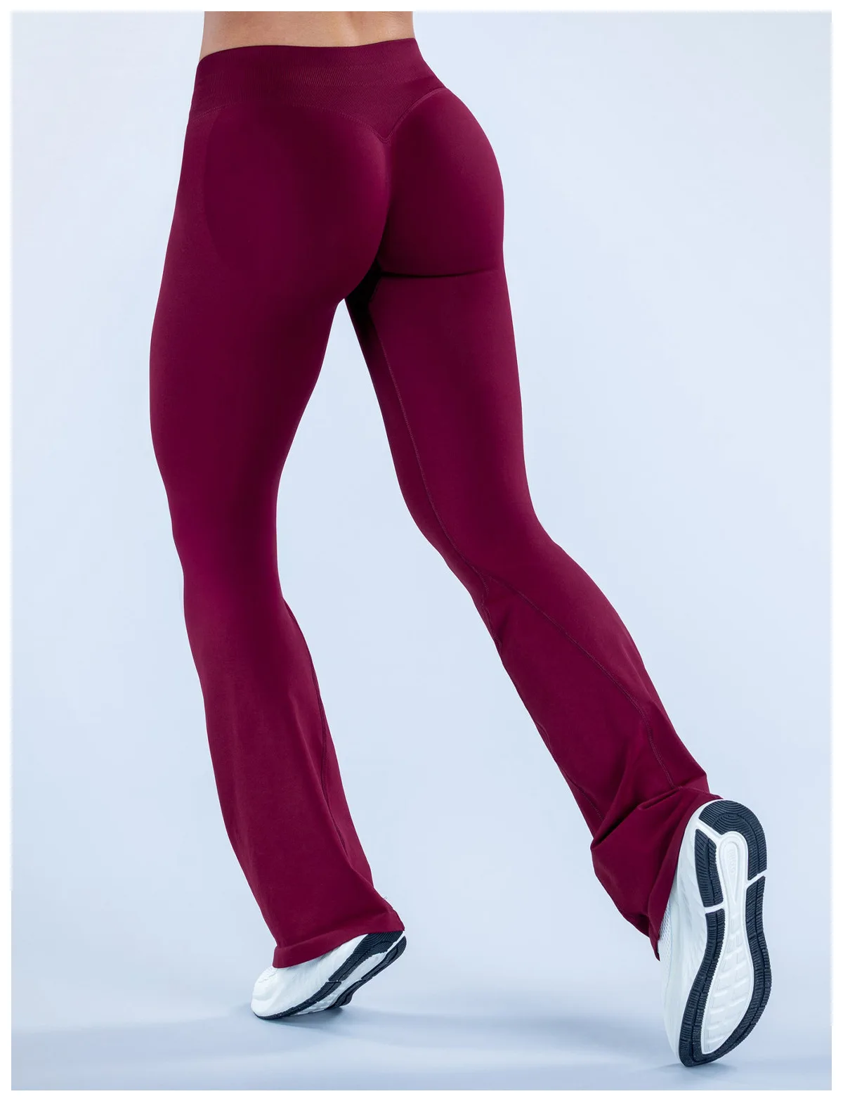 Denyf Impact Flares Scrunch Booty Women's Gym Leggings Seamless Fitness Workout Yoga Trousers Squat Proof Fashion Flared Pants
