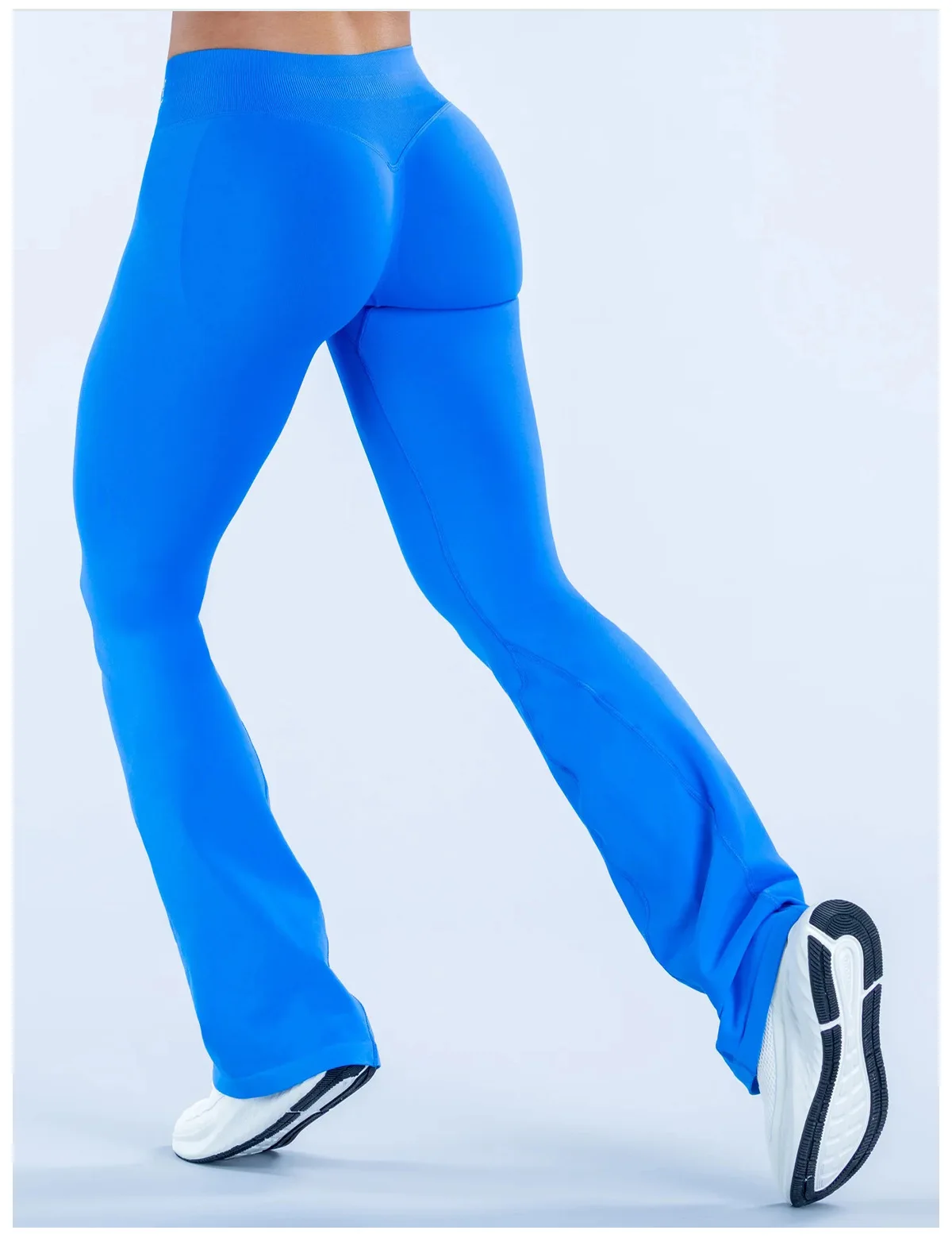 Denyf Impact Flares Scrunch Booty Women's Gym Leggings Seamless Fitness Workout Yoga Trousers Squat Proof Fashion Flared Pants