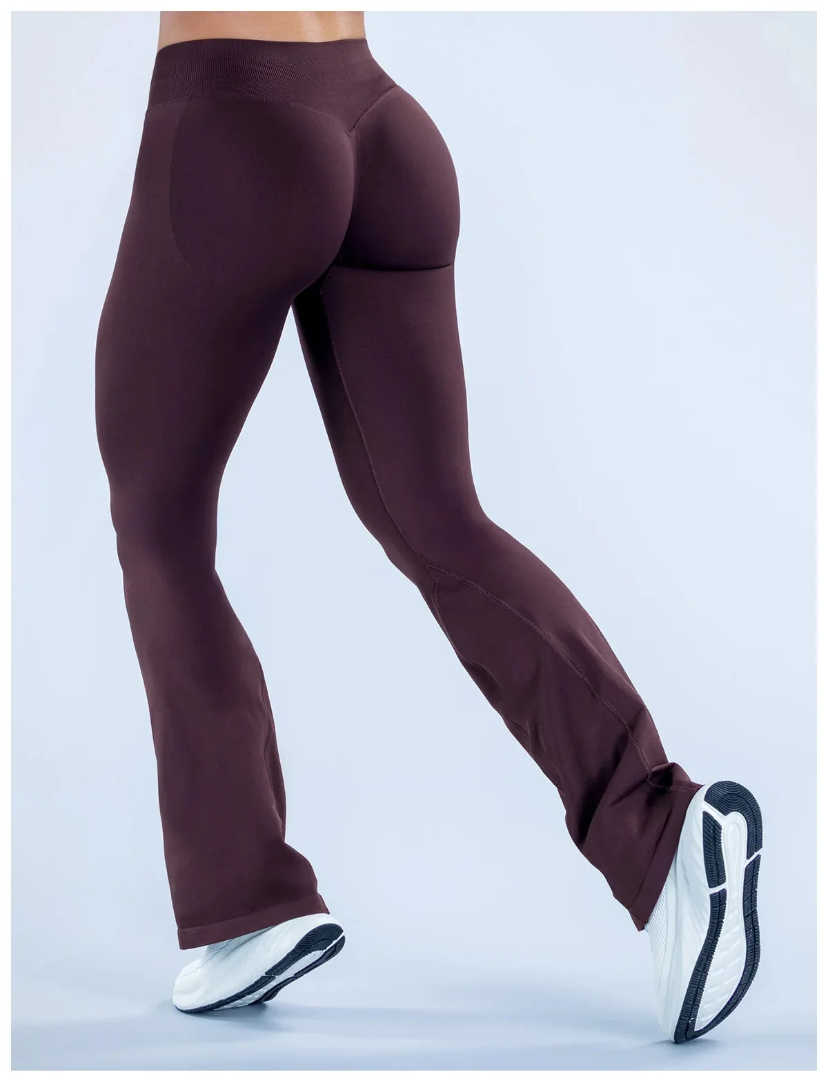 Denyf Impact Flares Scrunch Booty Women's Gym Leggings Seamless Fitness Workout Yoga Trousers Squat Proof Fashion Flared Pants