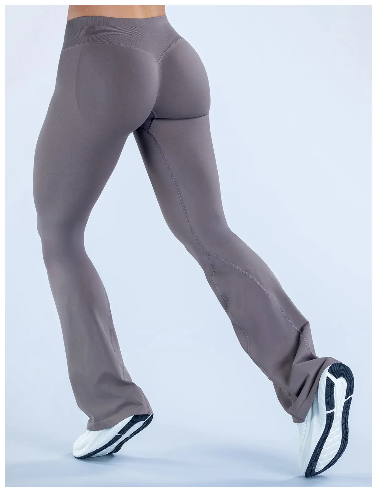 Denyf Impact Flares Scrunch Booty Women's Gym Leggings Seamless Fitness Workout Yoga Trousers Squat Proof Fashion Flared Pants