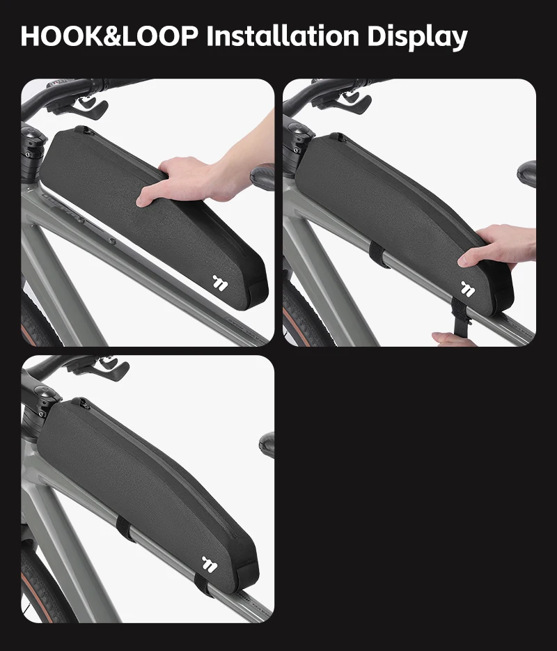 WEST BIKING Extended Bicycle Top Tube Bag 1.9L Narrow Cycling Front Frame Bag Screw&Strap Mount Waterproof BMX MTB Road Bike Bag