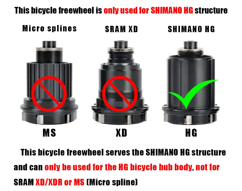 SUNSHINE Ultralight Bicycle Cassette Carbon Steel Material 9/10/11/12/13 Speed HG Structure Freewheel for Mountain Bike