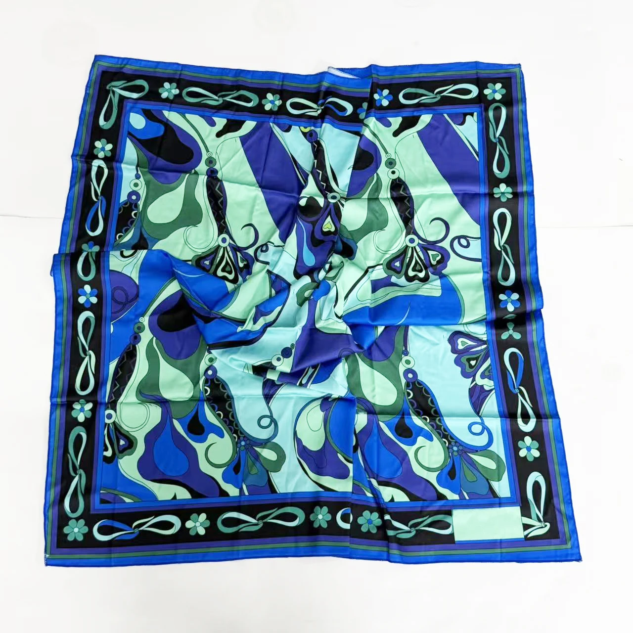 Classic Women's Green Ribbon Scarf Strapless Two-Piece Suits with Designer Signature Logo Luxury Women's Swimsuits Swimwear