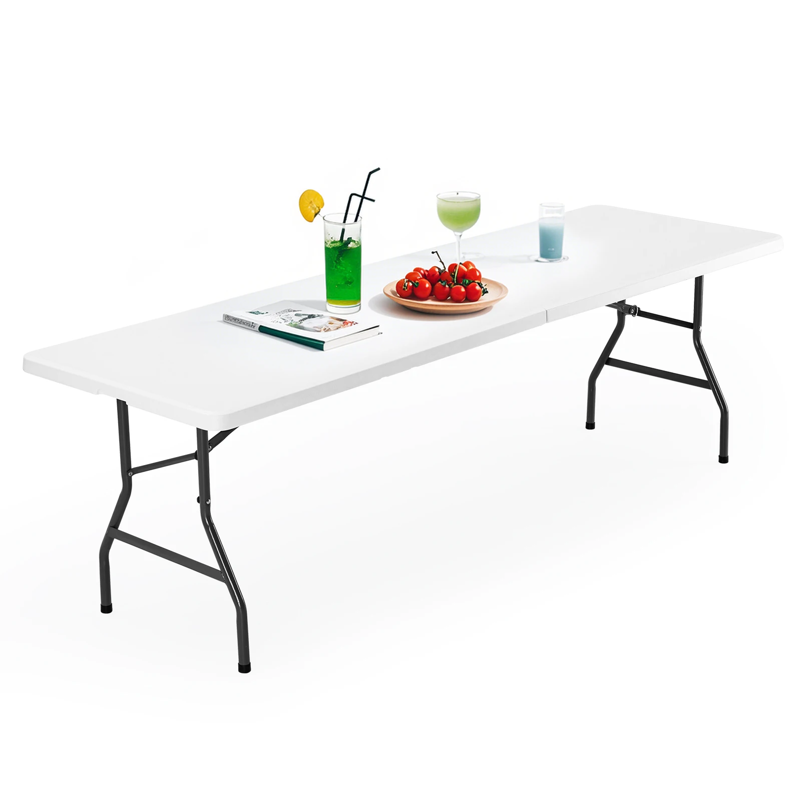 JHK Portable Folding Outdoor Camping Table Camping Hiking Heavy Duty Foldable Table with Carrying Handle Safety Lock For Camping Furniture