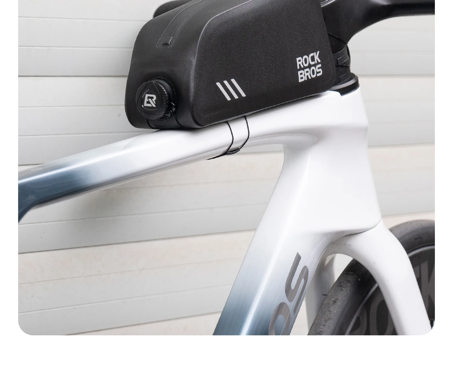 ROCKBROS Bicycle Top Tube Bag Lightweight Waterproof 0.9L Capacity Bag Item Storage Tools Bag Bike Frame Bag Bike Accessories