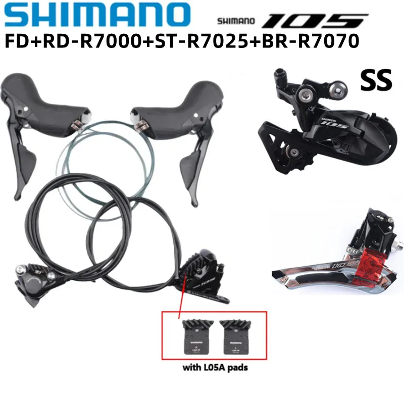 SHIMANO 105 R7020 Ultegra R8020 Groupset R7070 R8070 Hydraulic Disc Brake For Road Bike Shifter Brake Front Rear Derailleur