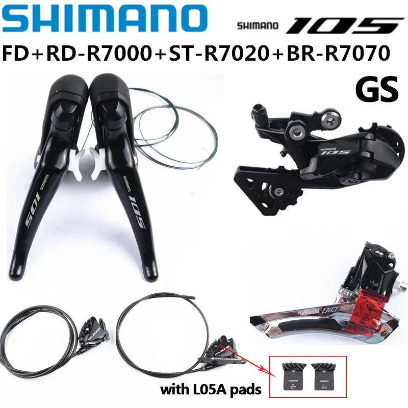 SHIMANO 105 R7020 Ultegra R8020 Groupset R7070 R8070 Hydraulic Disc Brake For Road Bike Shifter Brake Front Rear Derailleur
