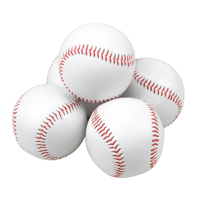 12 Pcs Nine Inches Baseball Softball Hardball Training Balls Handmade Baseballs Hard&Soft Baseball Outdoor Practice Team Game