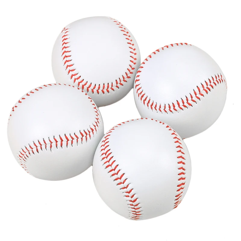 12 Pcs Nine Inches Baseball Softball Hardball Training Balls Handmade Baseballs Hard&Soft Baseball Outdoor Practice Team Game