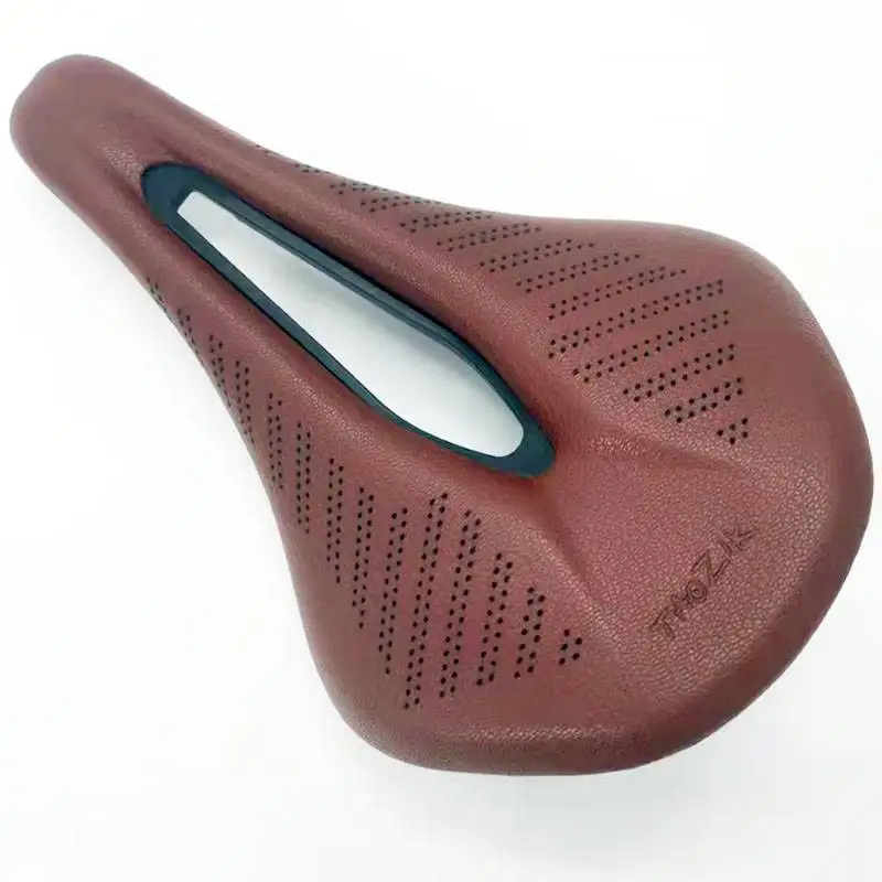 Retro Bicycle Saddle MTB Bike Saddle 155mm with Bike Bar Tape Road Bike Bicycle Brown Color / Steel Saddle Rails Bicycle Cycling