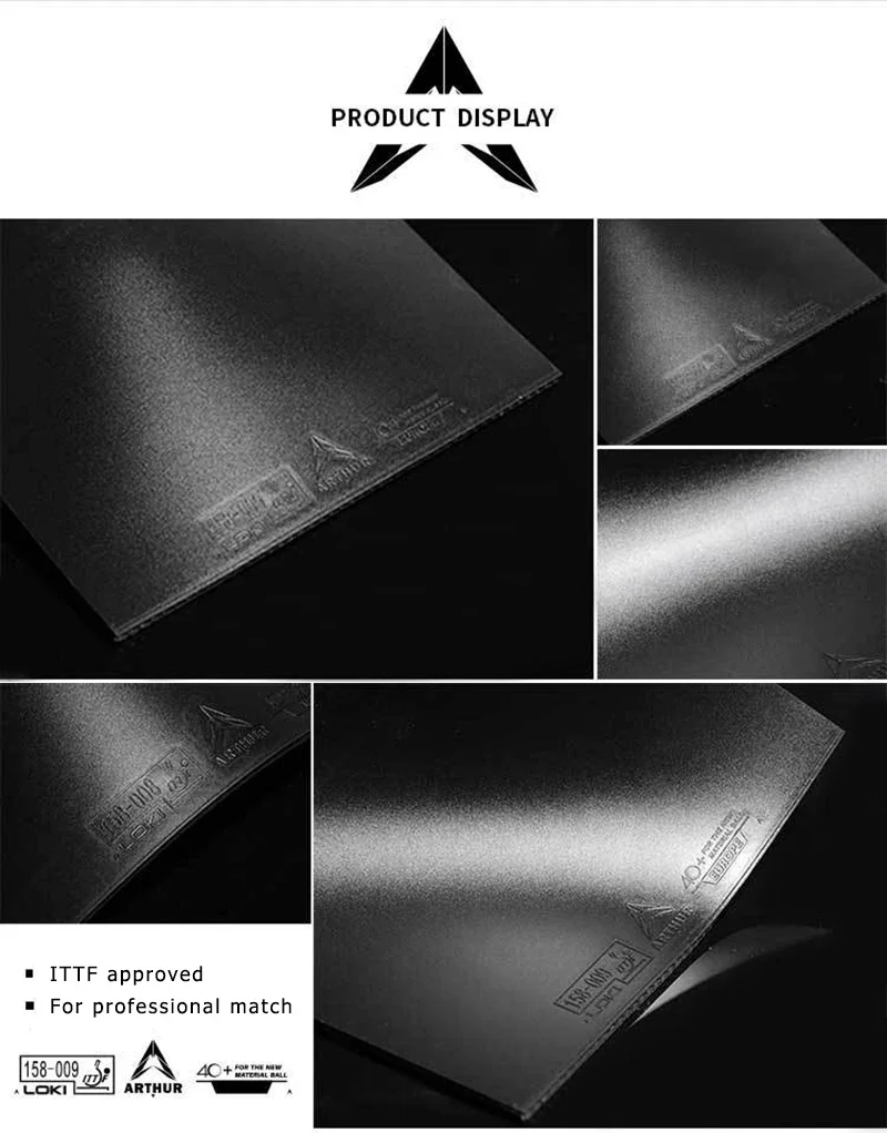 Original LOKI ARTHUR Europe/Asia China Table Tennis Rubber Sticky Offensive Ping Pong Rubber with Hard Cake Sponge