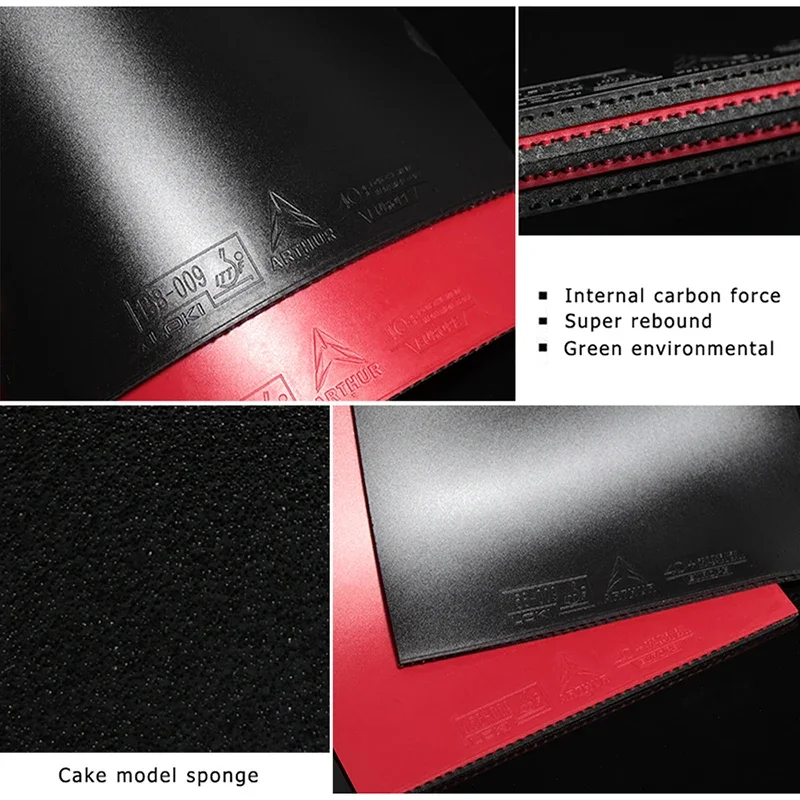 Original LOKI ARTHUR Europe/Asia China Table Tennis Rubber Sticky Offensive Ping Pong Rubber with Hard Cake Sponge