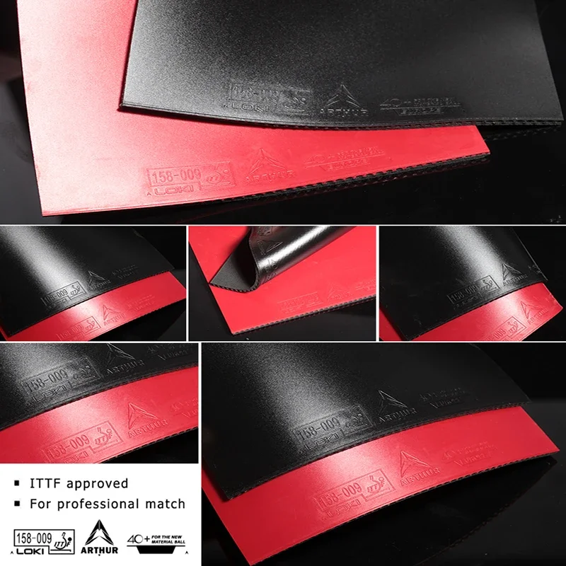 Original LOKI ARTHUR Europe/Asia China Table Tennis Rubber Sticky Offensive Ping Pong Rubber with Hard Cake Sponge