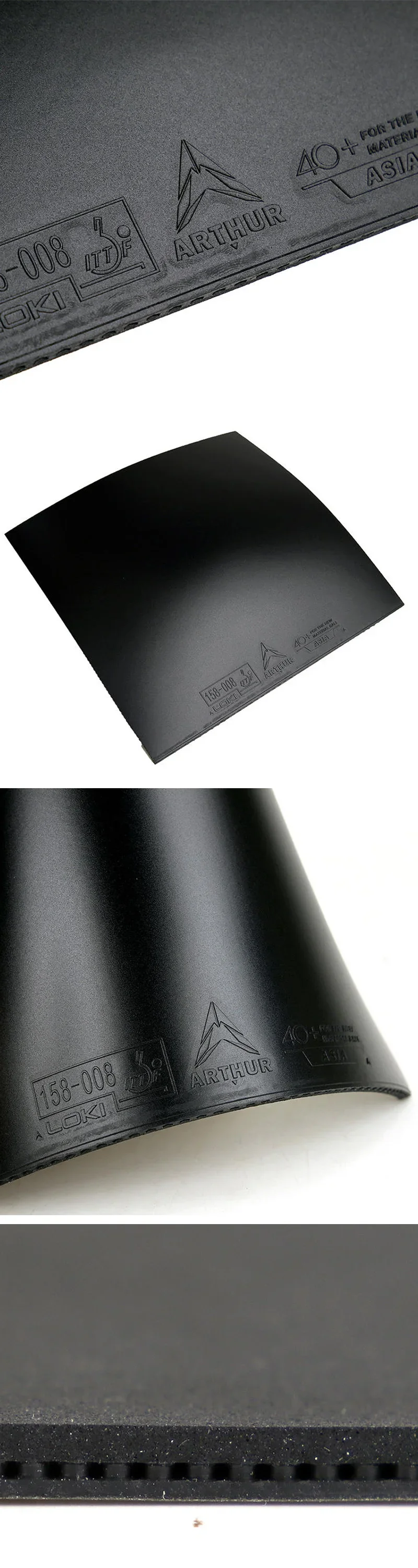 Original LOKI ARTHUR Europe/Asia China Table Tennis Rubber Sticky Offensive Ping Pong Rubber with Hard Cake Sponge