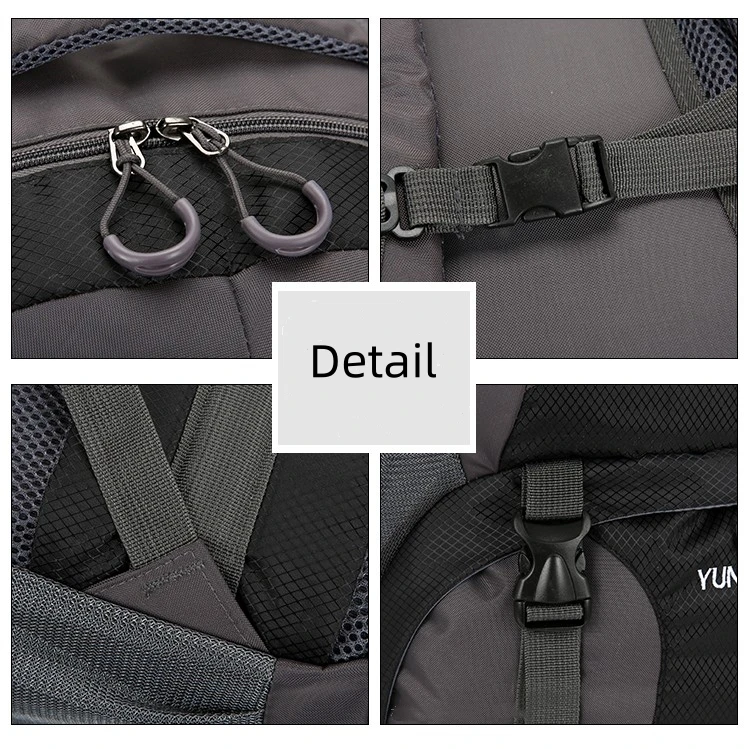 70L Waterproof Hiking Backpack Men Women Outdoor Camping Travel Mountaineering Bag Large Capacity Lightweight Climbing Rucksack