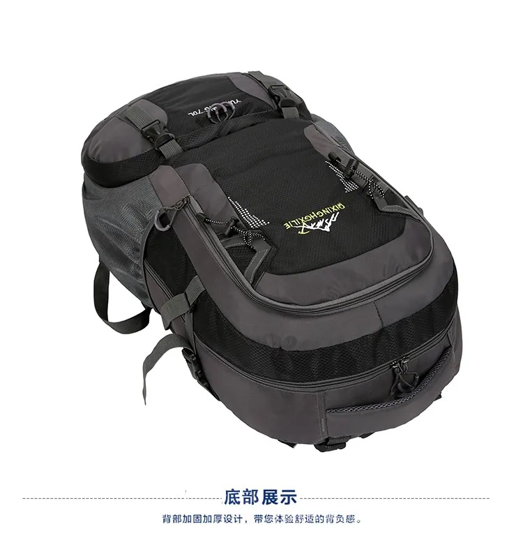 70L Waterproof Hiking Backpack Men Women Outdoor Camping Travel Mountaineering Bag Large Capacity Lightweight Climbing Rucksack