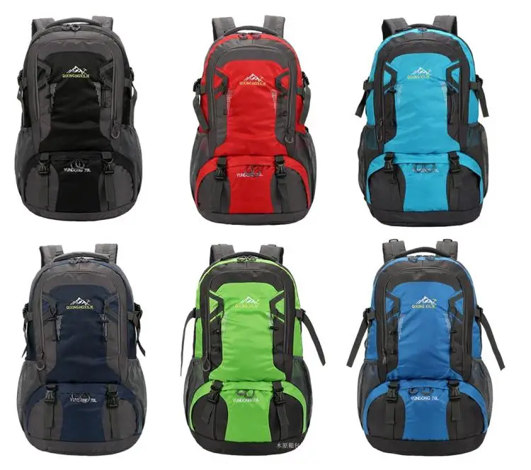 70L Waterproof Hiking Backpack Men Women Outdoor Camping Travel Mountaineering Bag Large Capacity Lightweight Climbing Rucksack