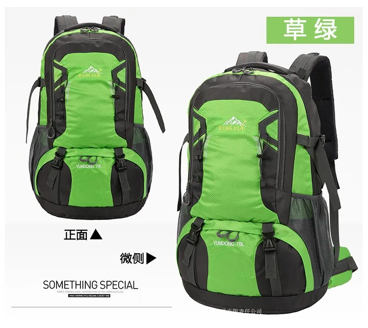 70L Waterproof Hiking Backpack Men Women Outdoor Camping Travel Mountaineering Bag Large Capacity Lightweight Climbing Rucksack