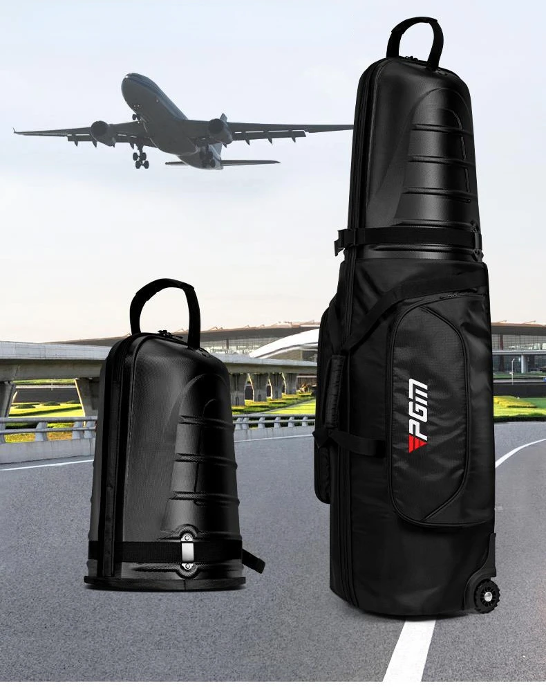 Golf Aviation Bag Men Women Hard Shell Anti Collision Squeeze Aircraft Consignment Belt Roller Skating Travel Bags HKB014
