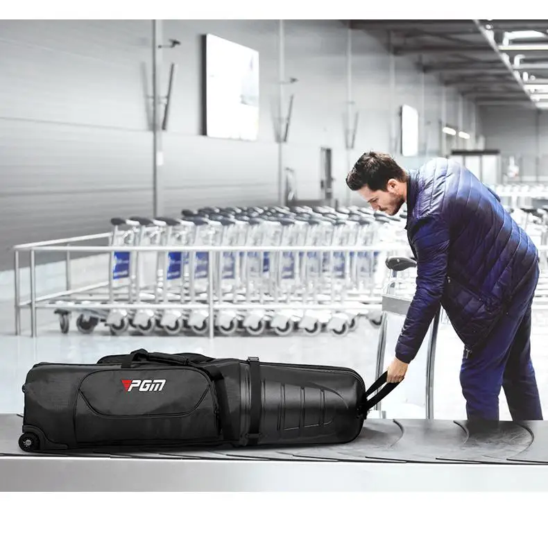 Golf Aviation Bag Men Women Hard Shell Anti Collision Squeeze Aircraft Consignment Belt Roller Skating Travel Bags HKB014