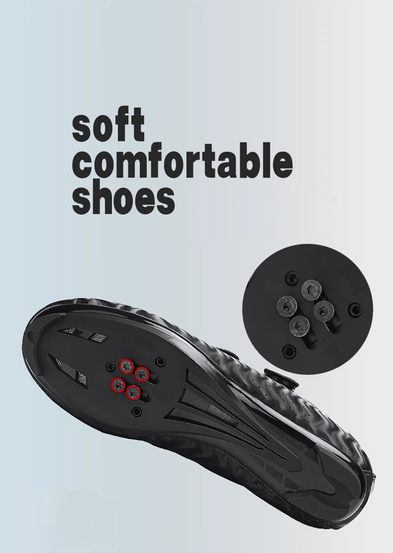 Professional Men Cycling Shoes Breathable Hard-Soled Booster Road Cycling Lock Shoes Women SPD Road Cycling Competition Shoes