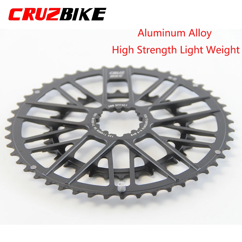 CRUZbike Road Bike 46-30/48-32T Chain Wheel Double Chainring Bicycle Crown For 9/10/11/12 Speed Crankset
