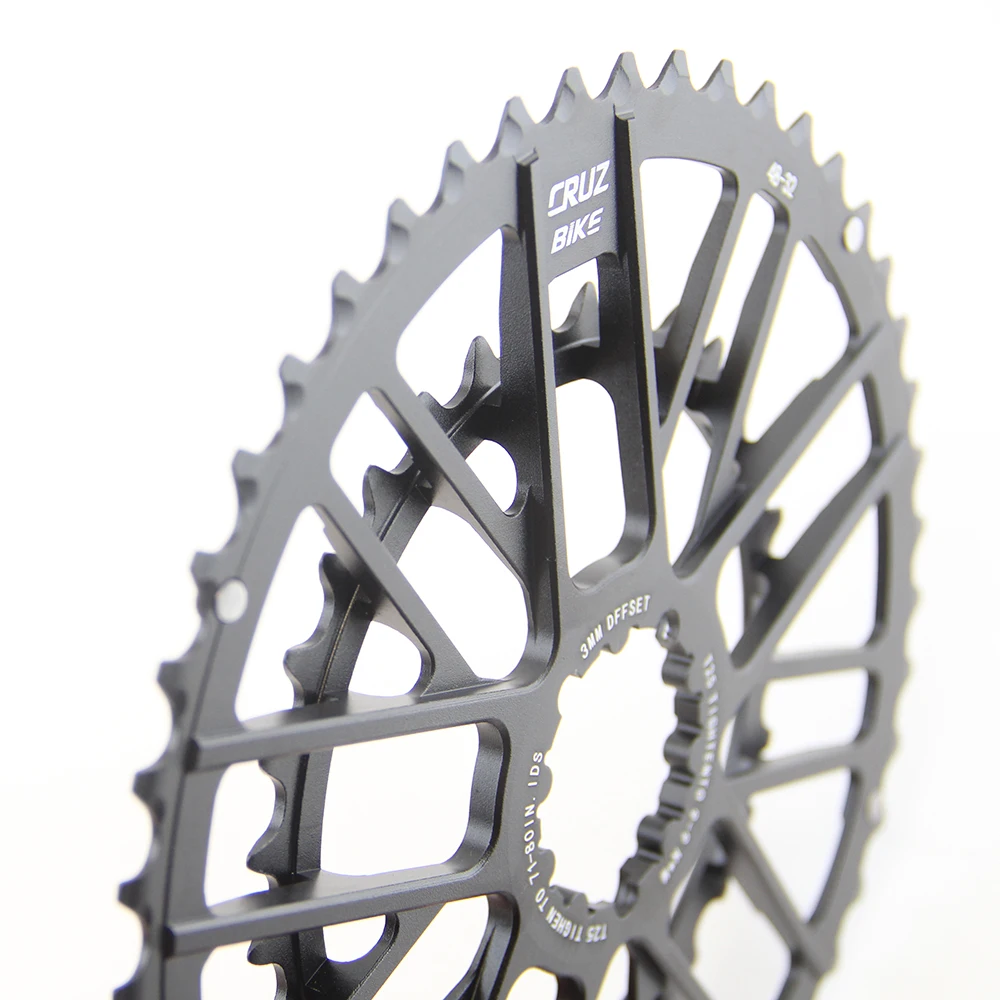 CRUZbike Road Bike 46-30/48-32T Chain Wheel Double Chainring Bicycle Crown For 9/10/11/12 Speed Crankset
