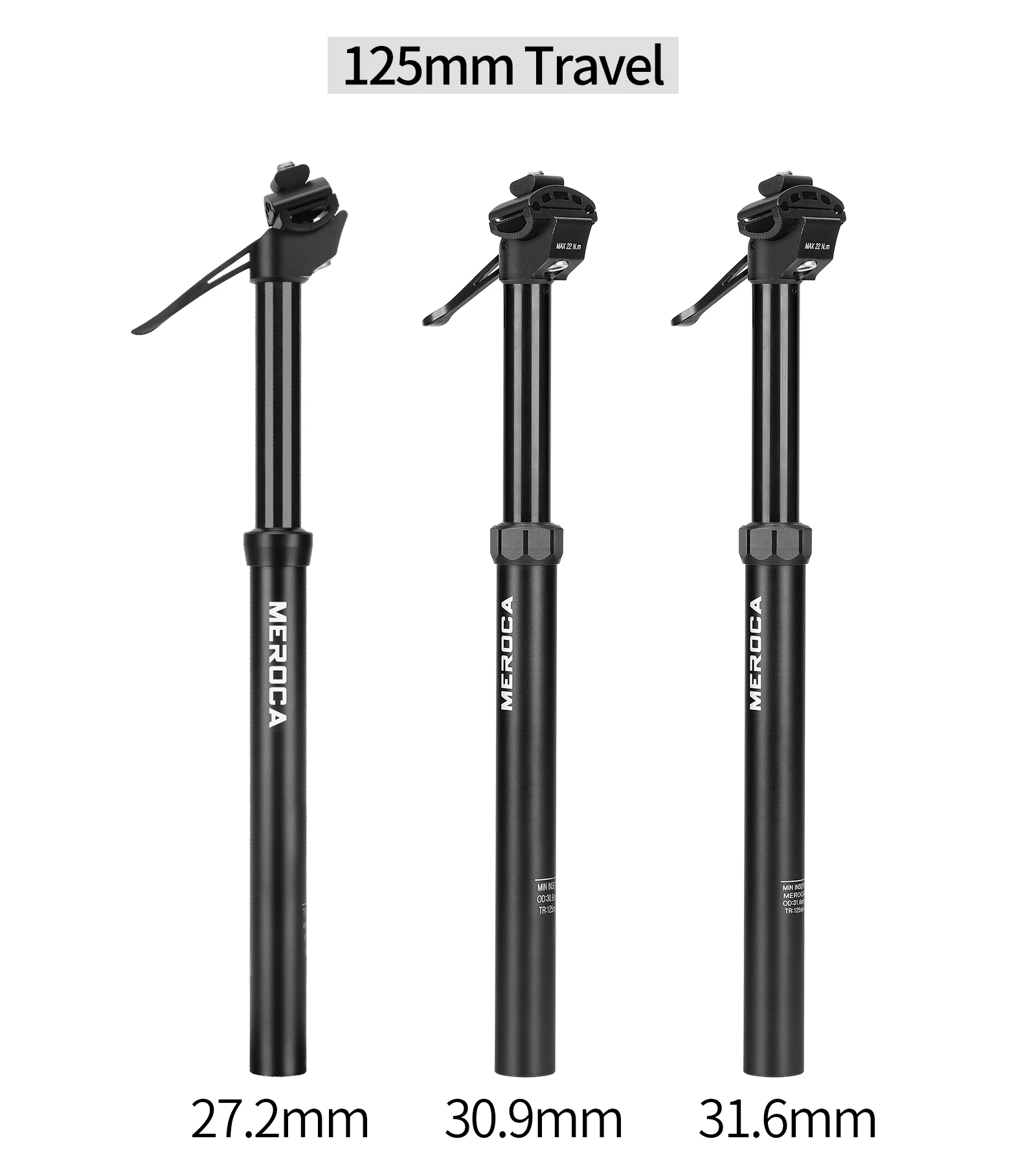 MEROCA Mtb Dropper Seatpost 30.9mm\31.6mm Hydraulic Height Adjustable Road Bike Seat Post Mountain Bicycle Seat Tube