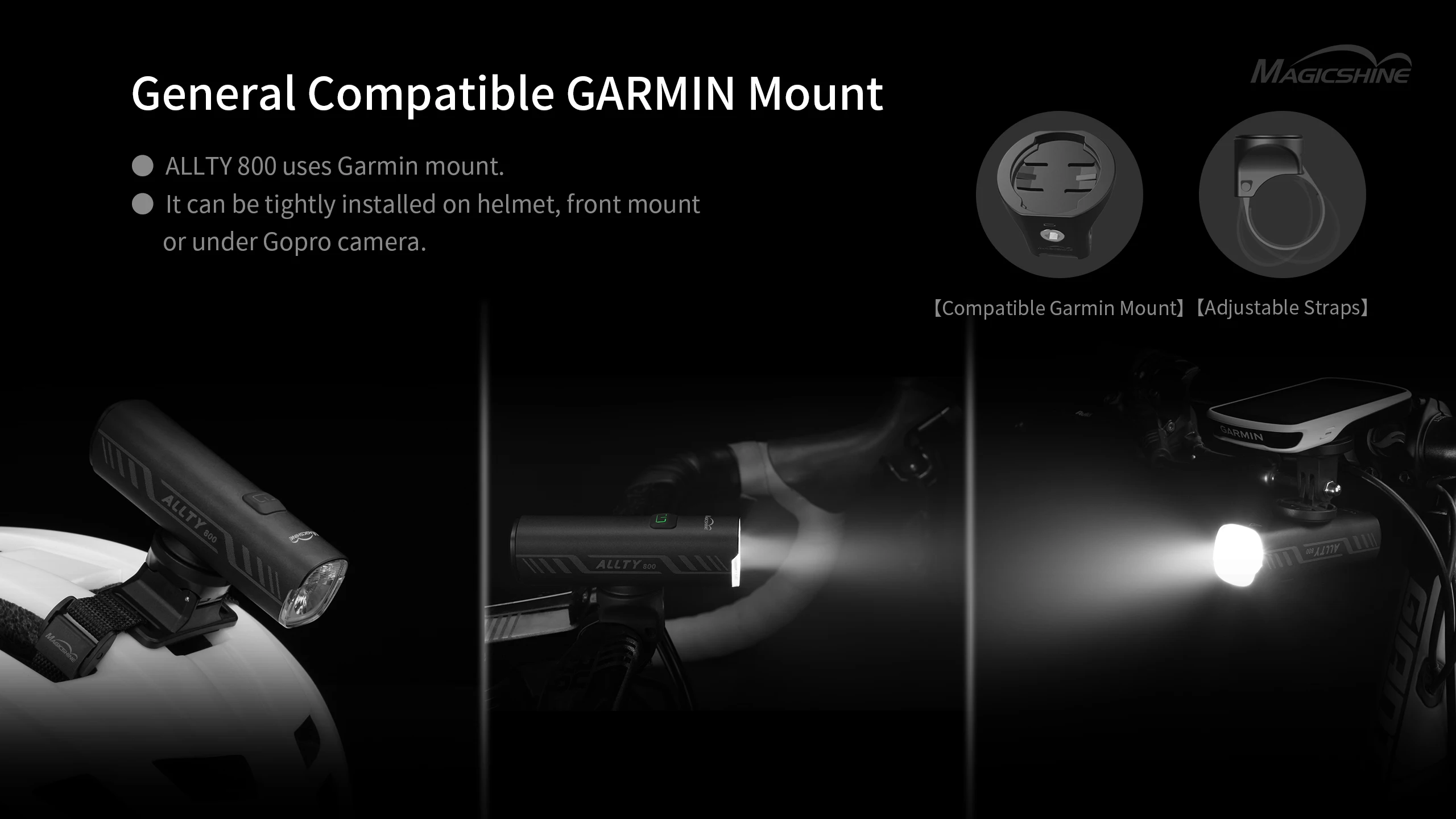 Magicshine Bike Light ALLTY 800, IPX7, Type-C Reverse Charging, Powerful Bike Headlight Compatible with Mountain, Kids, Street