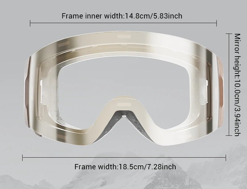Kapvoe Snow Goggles Ski Snowboarding Skiing Sunglasses for Women Men Anti-Fog Lens UV400 Photochromic Glasses Motorcycle Glasses