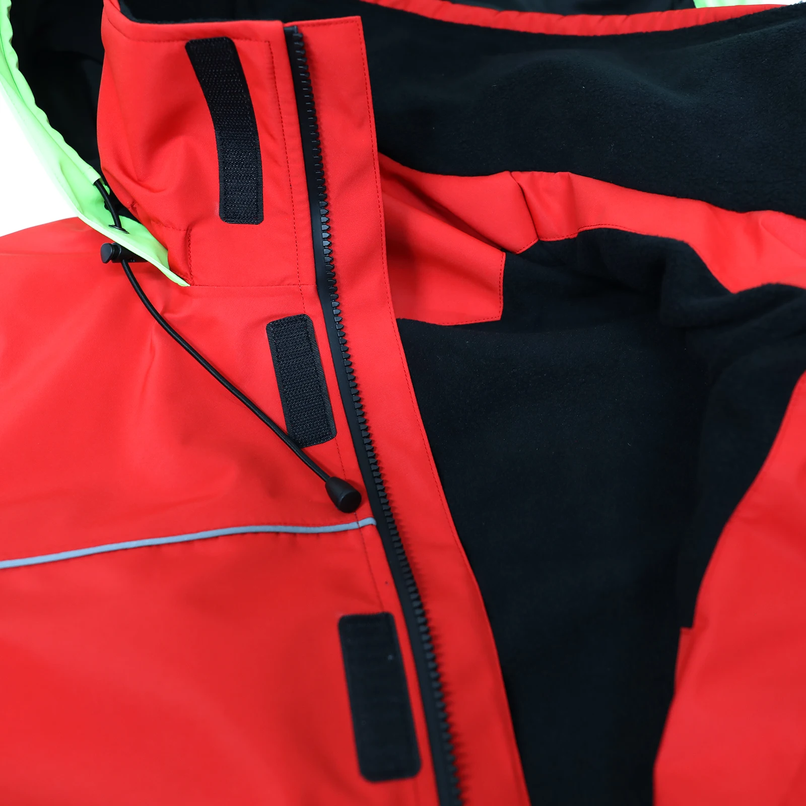 Men's Nautical Sailing Jacket Warm Windproof Waterproof Breathable With Windproof Hood With Reflective Stripes On Front