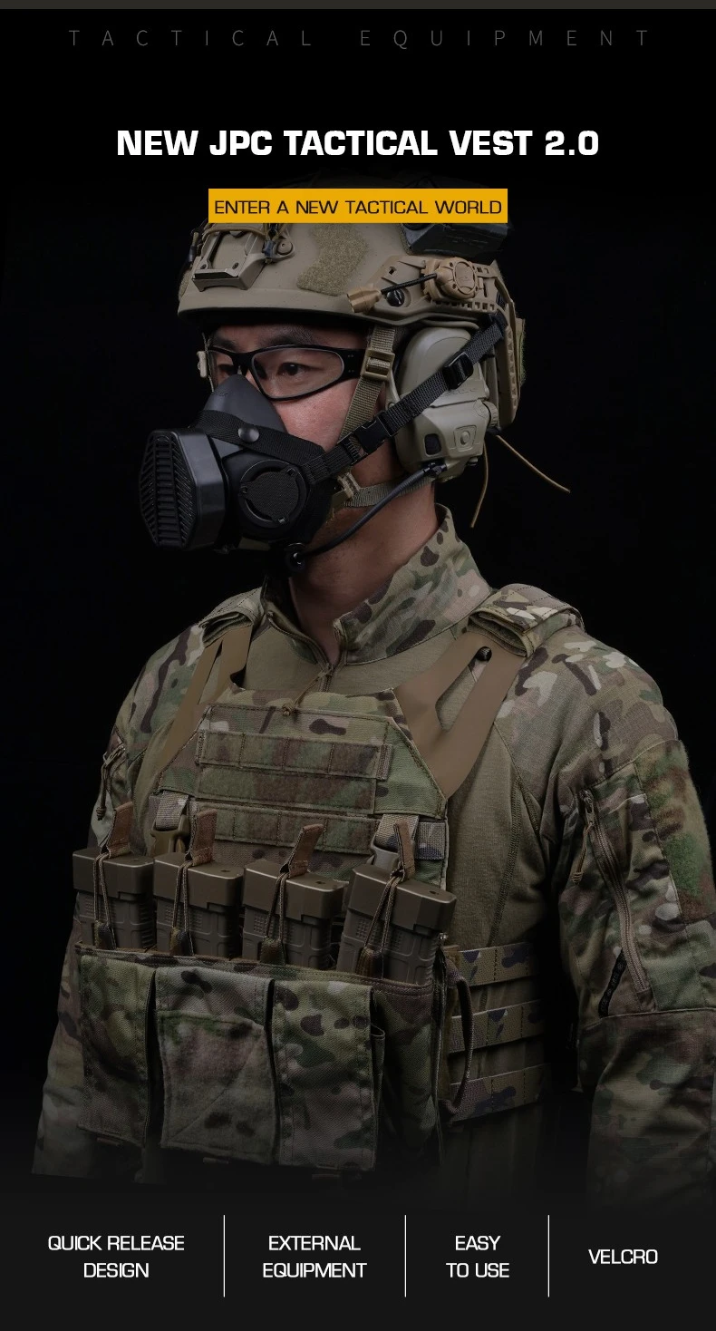 Tactical JPC 2 Vest Breathable Jumper Plate Carrier JPC 2.0 Molle Ranger Green Hunting Vests Airsoft Chest Rig Accessories