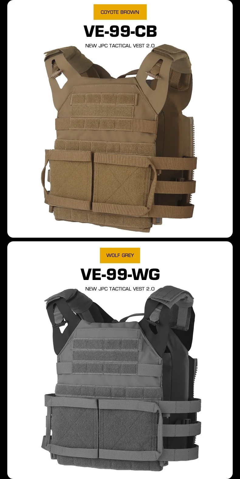 Tactical JPC 2 Vest Breathable Jumper Plate Carrier JPC 2.0 Molle Ranger Green Hunting Vests Airsoft Chest Rig Accessories