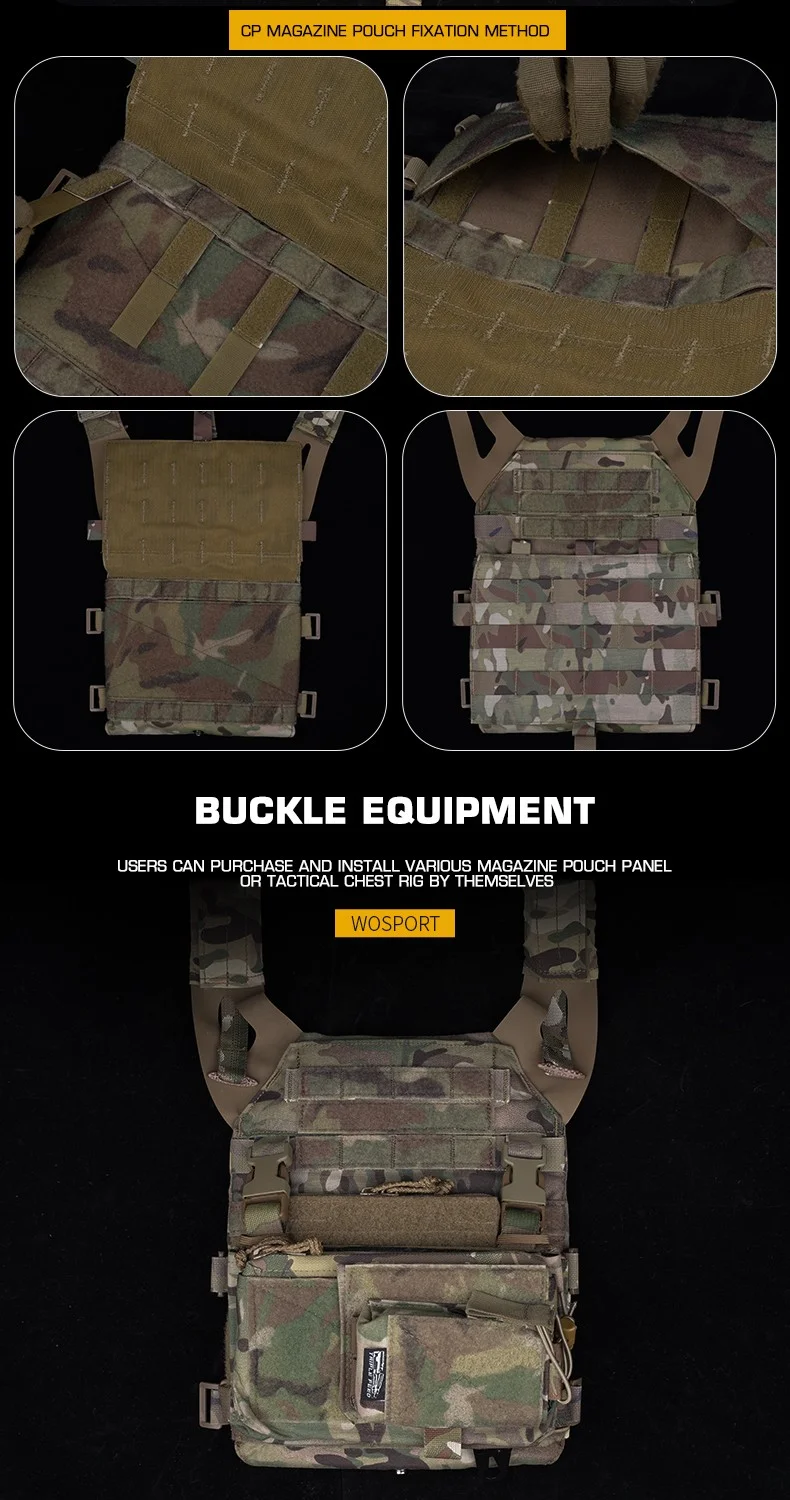 Tactical JPC 2 Vest Breathable Jumper Plate Carrier JPC 2.0 Molle Ranger Green Hunting Vests Airsoft Chest Rig Accessories