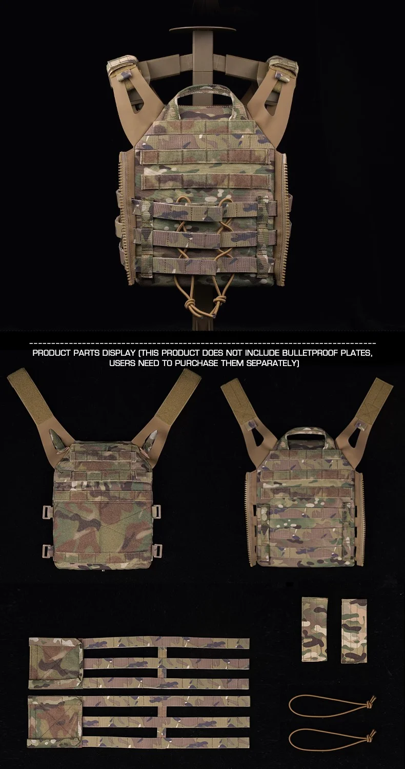 Tactical JPC 2 Vest Breathable Jumper Plate Carrier JPC 2.0 Molle Ranger Green Hunting Vests Airsoft Chest Rig Accessories