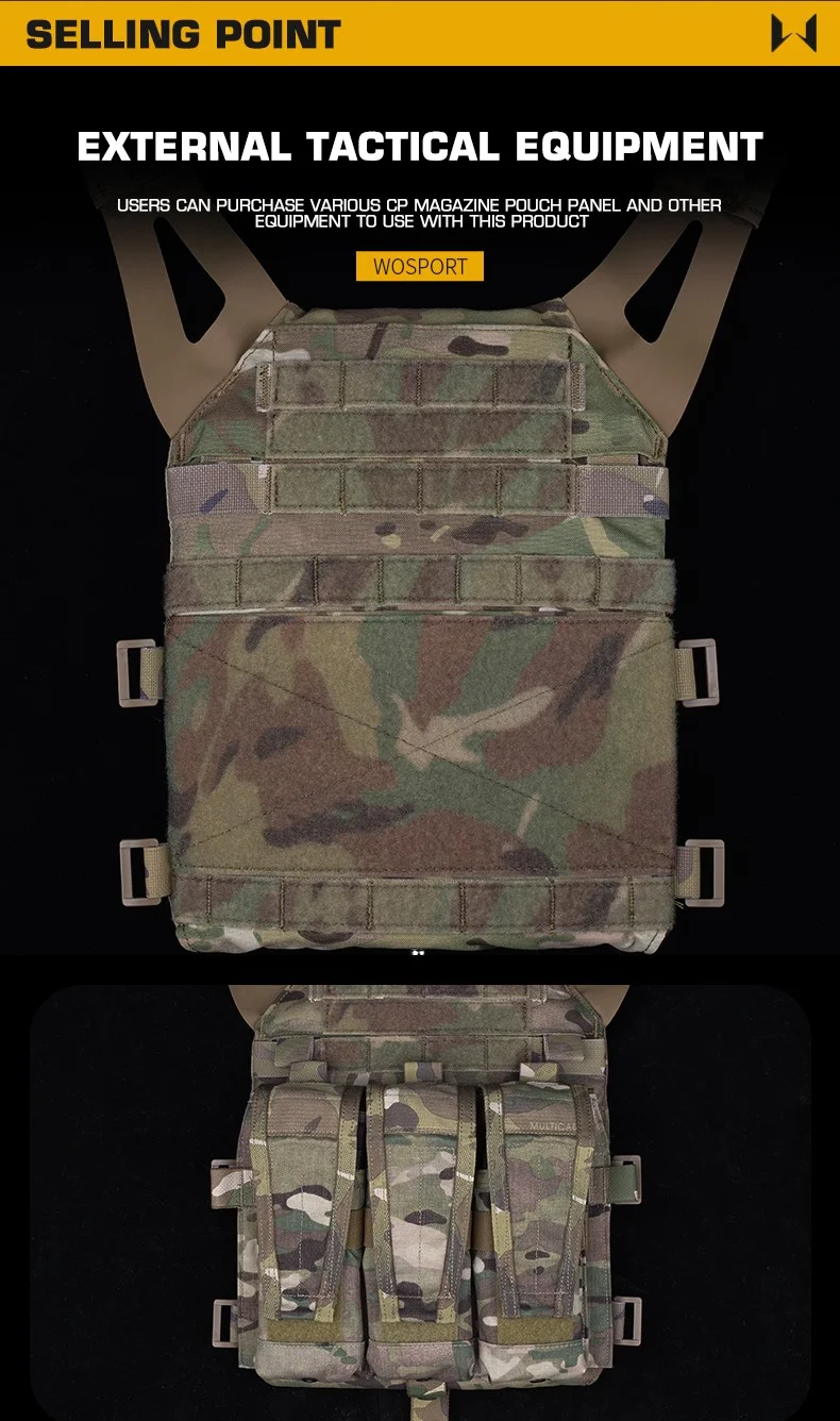 Tactical JPC 2 Vest Breathable Jumper Plate Carrier JPC 2.0 Molle Ranger Green Hunting Vests Airsoft Chest Rig Accessories