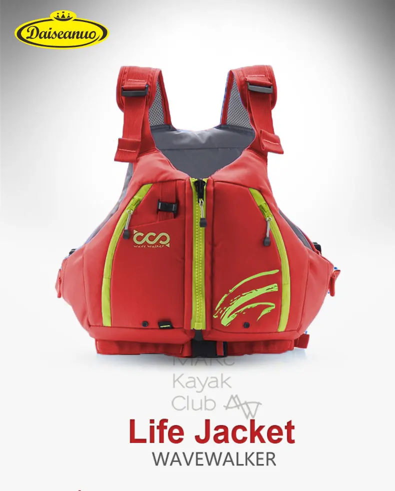 Daiseanuo Buoyancy Aid 50N, PFD Life Fishing Kayak Vest Jacket Adults with Big Pocket for Paddleboarding SUP CE Approved