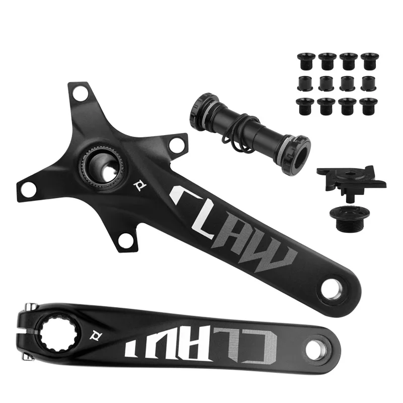 Proweel Snow Bike Cranks 176mm 192mm Axle 104BCD 32T/34T/36T/38T 40T/42T Sprocket with Bushing Crankset Beach Fat Bike Discs