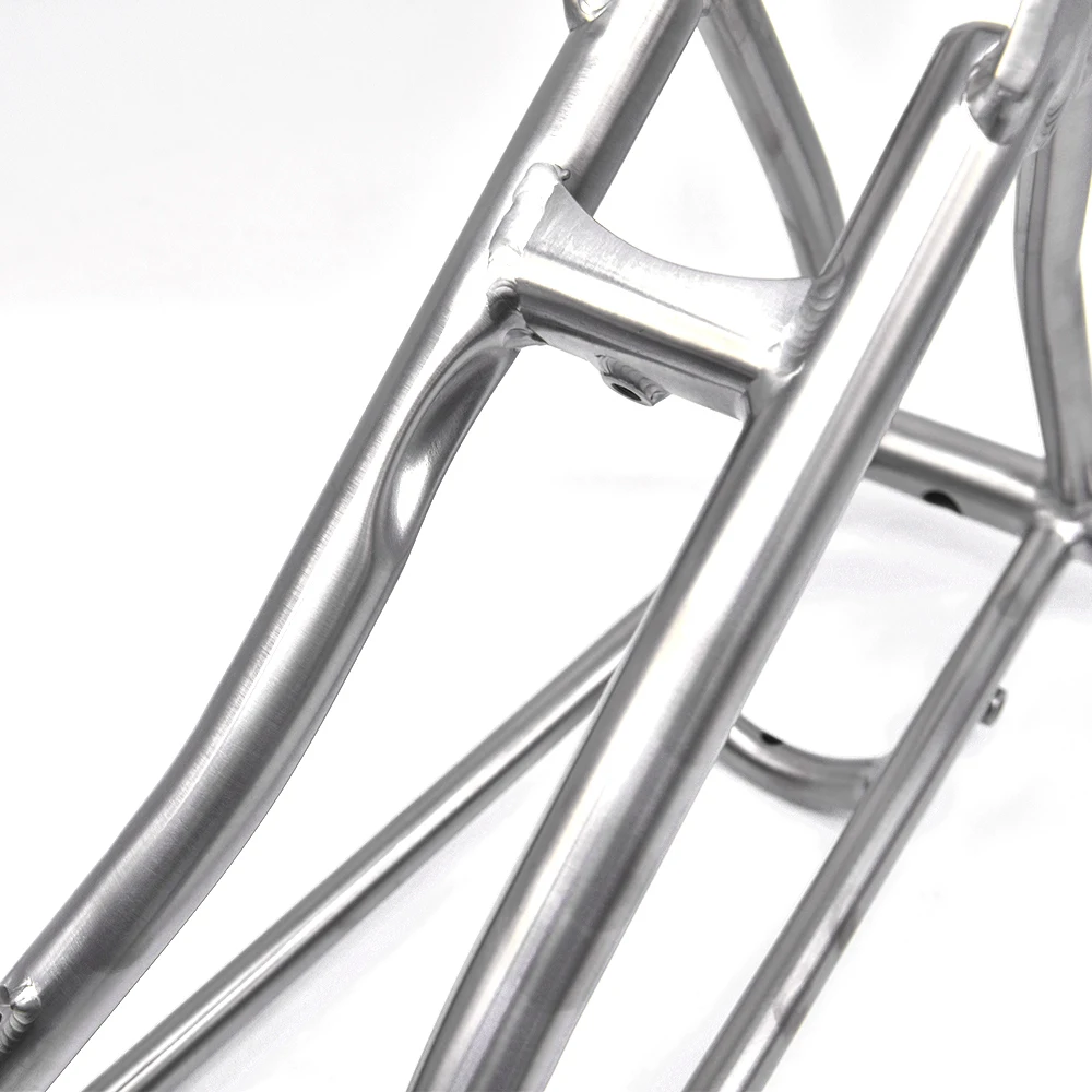 Titanium Bicycle Rear Triangle for P Line for Brompton Bike Front Fork Frame Lightweight 16" Original Size Parts