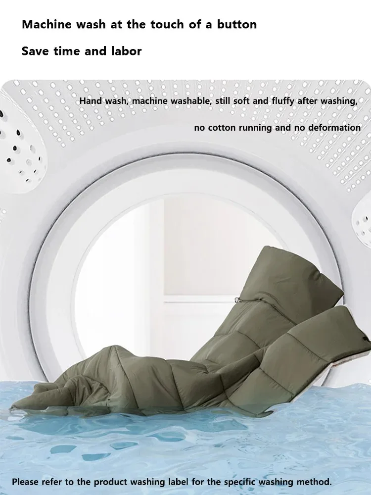Naturehike Envelope Cotton Sleeping Bag Portable Outdoor Camping Adult Sleeping Bag Single Splicable Hooded Cotton Sleeping Bag