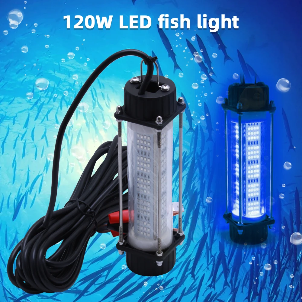 1 New Fishing Light with Ultra High Power, 120W, 180W, Multiple Colors to Effectively Attract Fish