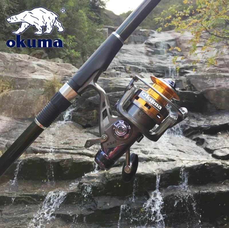 OKUMA Metal Wire Cup Fishing Reel 20KG9+1BB Front and Rear Brakes for Long-distance Sea Fishing Vessel 3000-6000