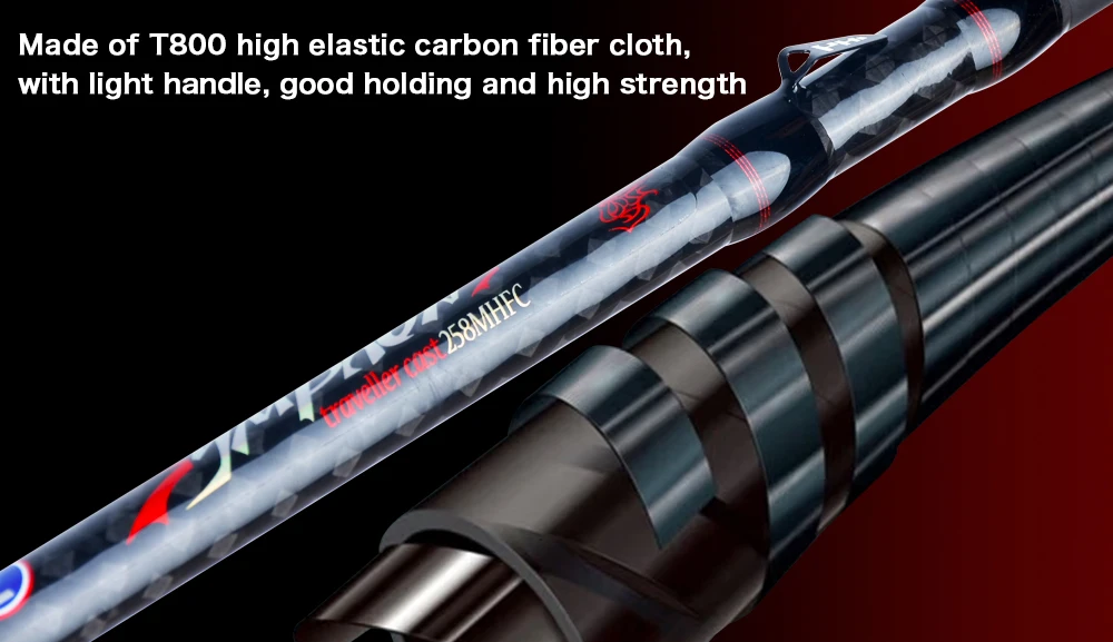 BIUTIFU Traveller Spinning Casting Fuji Lure Mini Rock Fishing Rod 1.8/2.1/2.4/2.7/3.0m Carbon Baitcasting Ultralight Fast 5-42g