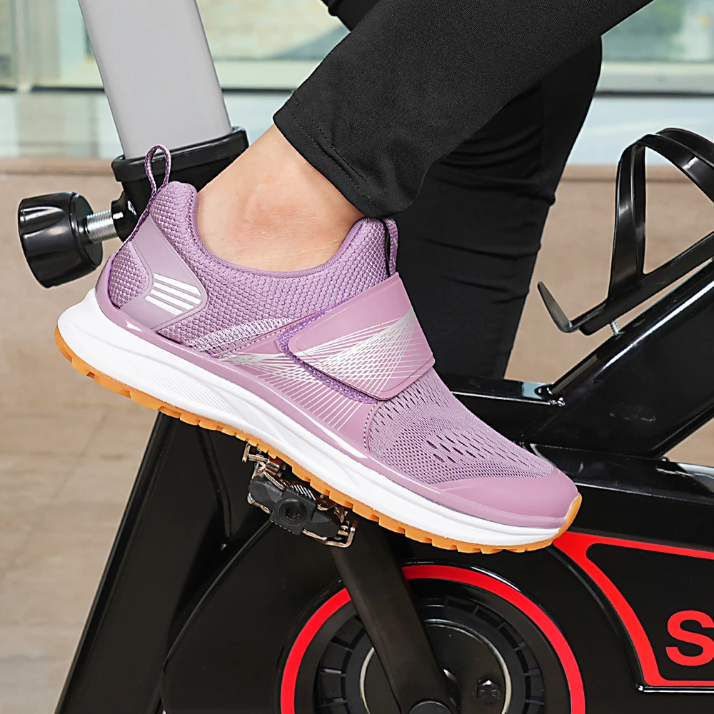 Women's Indoor Fitness Dynamic Cycling Shoes Mountain Bike Shoes SPD MTB Shoes for Women Cycling Sneakers
