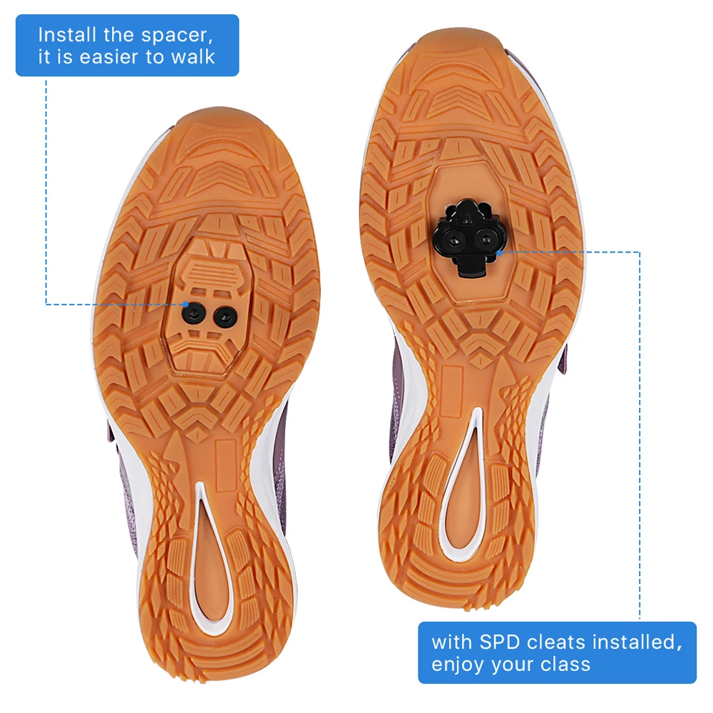 Women's Indoor Fitness Dynamic Cycling Shoes Mountain Bike Shoes SPD MTB Shoes for Women Cycling Sneakers