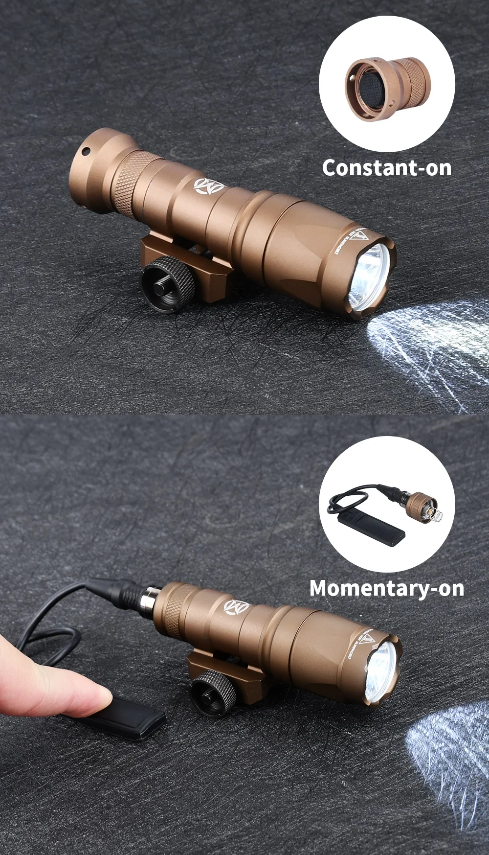 WADSN Airsoft Surefir M600C M600 M300 Tactical Scout Light AR15 Flashlight LED Hunting Spotlight SF M300A Gun lamp